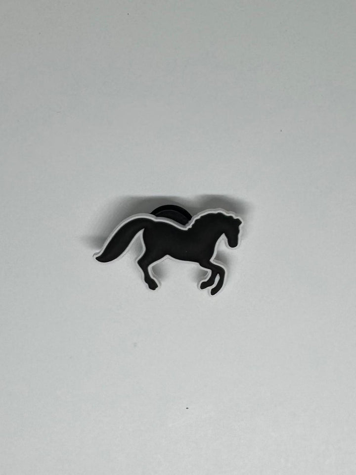 Black and White Horse Charm