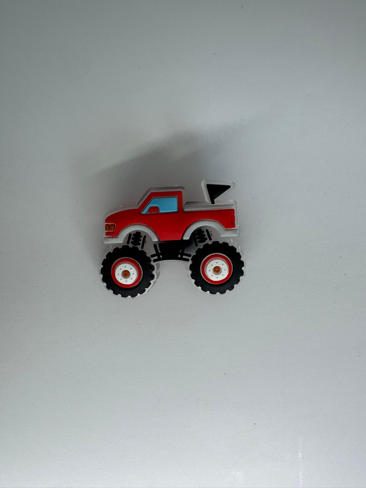 Red Monster Truck Charm