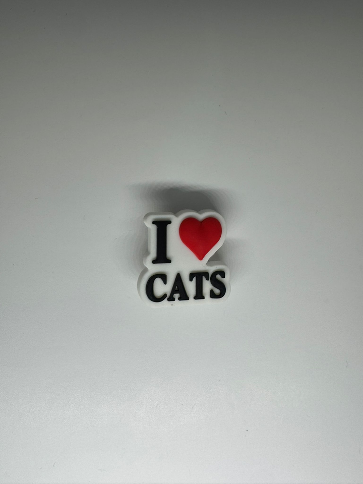 I Love Cats Charm