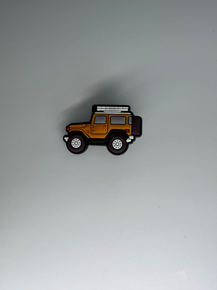 Orange Off-Road Vehicle Charm