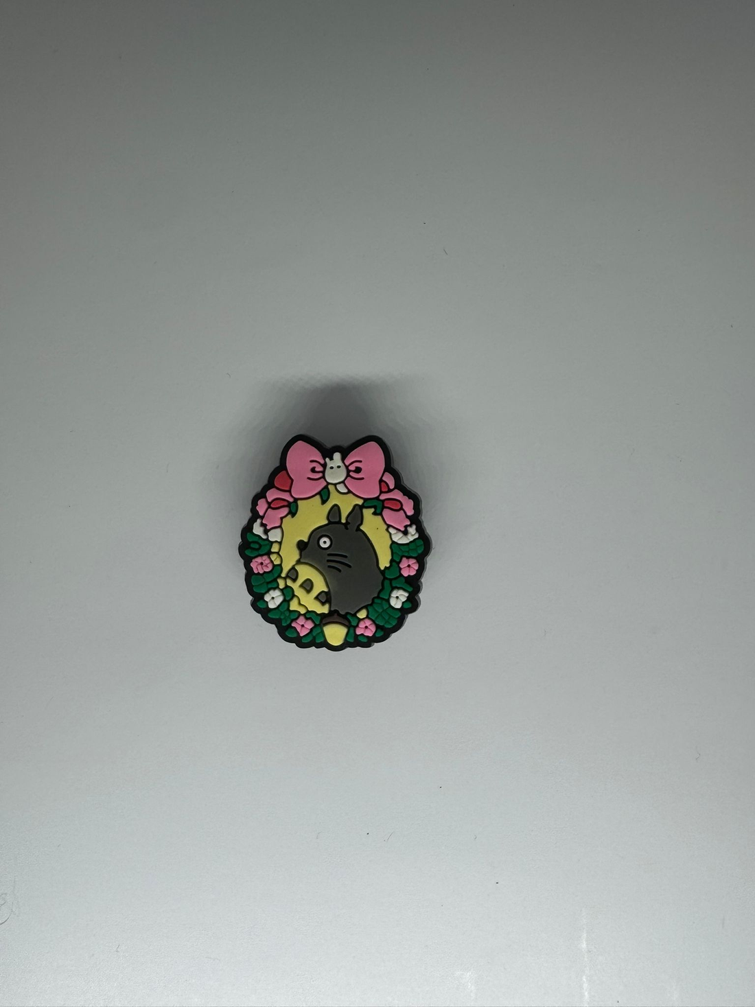 Totoro w Flower Wreath Charm